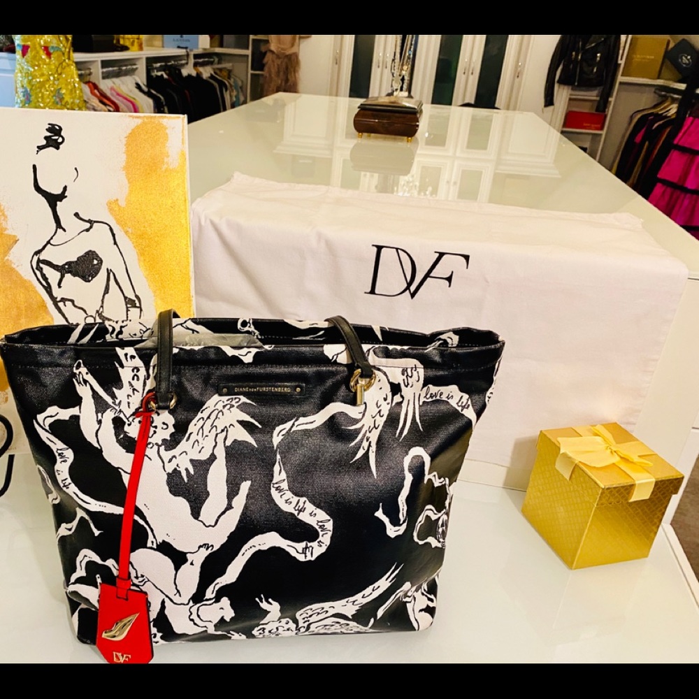 DVF - Diane von Furstenburg “Love Is Life” Tote